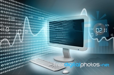 Modern Computer Technology Stock Image