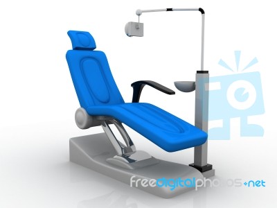 Modern Dentist Chair Stock Image