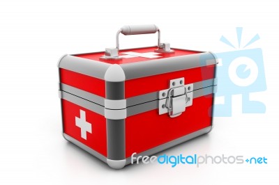 Modern First Aid Kit Stock Image