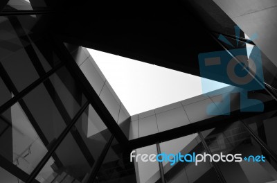 Modern Futuristic Building Stock Photo