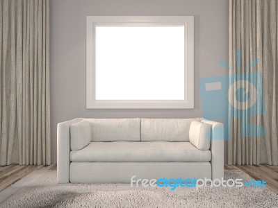 Modern Interior Living Room Stock Image