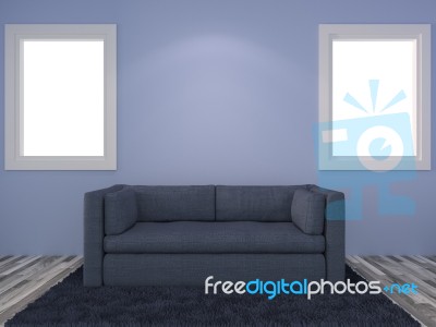 Modern Interior Living Room Stock Image