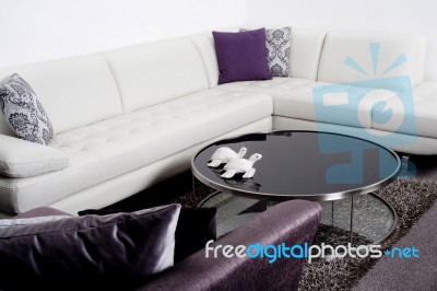 Modern Interior Of A Living Room Stock Photo