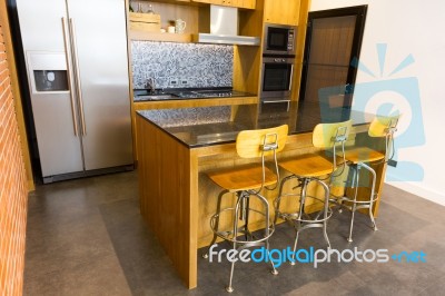 Modern Kitchen Stock Photo