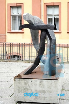 Modern Sculpture In Weimar Stock Photo