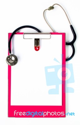 Modern Stethoscope Stock Photo