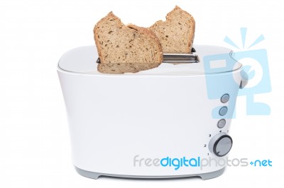 Modern Toaster Appliance Stock Photo