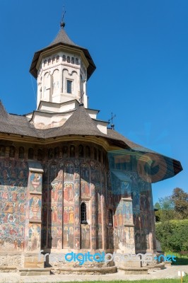 Moldovita, Moldovia/romania - September 18 : Frescos On The Exte… Stock Photo