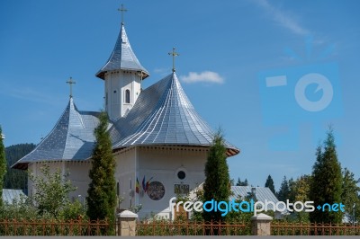 Moldovita, Moldovia/romania - September 18 : The Church From Mol… Stock Photo