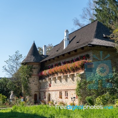 Moldovita, Moldovia/romania - September 18 : View Of The Exterio… Stock Photo