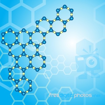 Molecular Background Stock Image