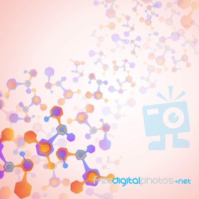 Molecular Background Stock Image