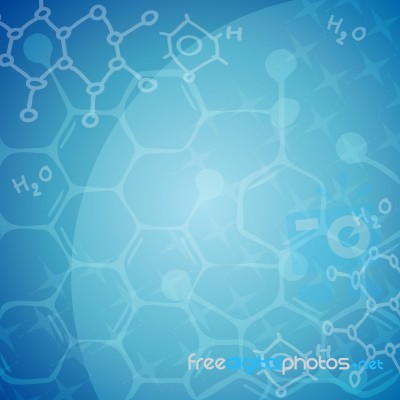 Molecular Background Stock Image