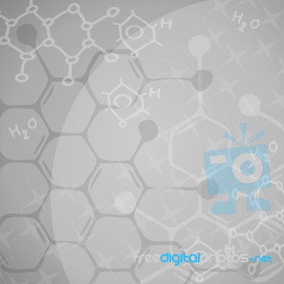 Molecular Background Stock Image