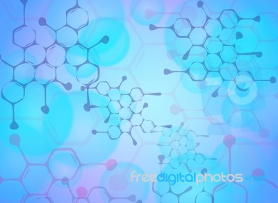 Molecular Background Stock Image