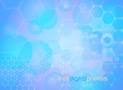 Molecular Background Stock Image