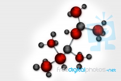 Molecular Background Stock Image