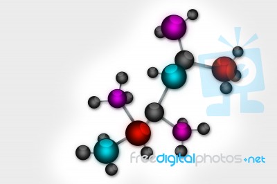 Molecular Background Stock Image