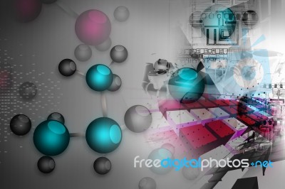 Molecular Background Stock Image