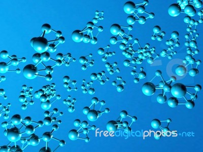 Molecule Illustration Stock Image