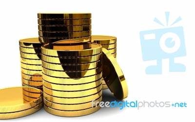 Money Cash Gold Stock Image