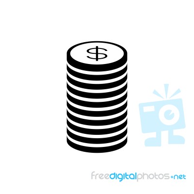 Money Coins.  Illustration Stock Image