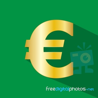 Money Euro Sign  Icon Stock Image