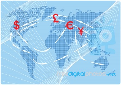 Money Flow Stock Image