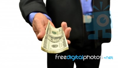 Money In Hand Stock Photo