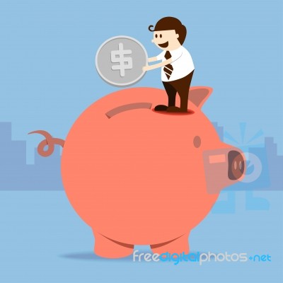 Money Saving Concept Stock Image