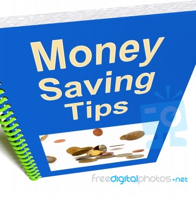 Money Saving Tips Book Stock Image