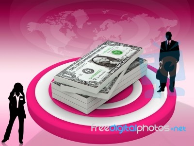 Money Target Stock Image