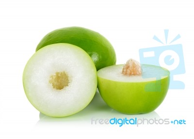 Monkey Apple Isolated On The White Background Stock Photo