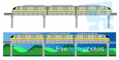 Mono Rail Stock Image