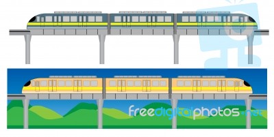 Mono Rail Stock Image