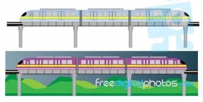 Mono Rail Stock Image