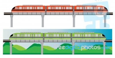 Mono Rail Stock Image