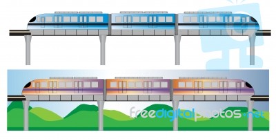 Mono Rail Stock Image