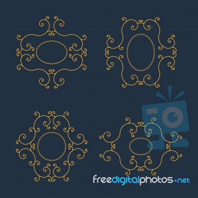 Monogram  Illustration Stock Image