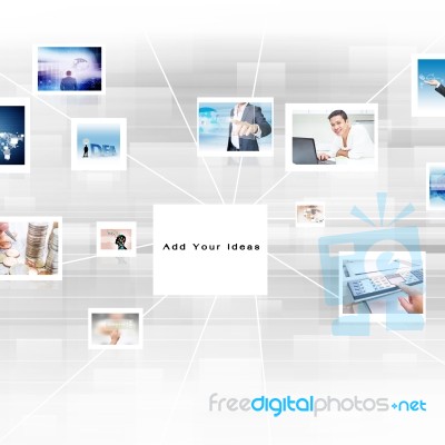 Montage Of Business Concept Stock Photo