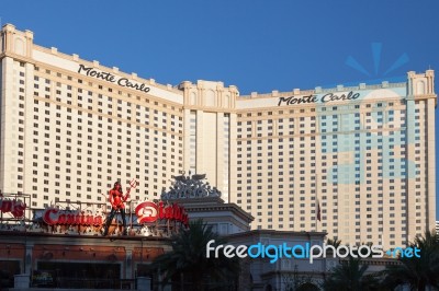 Monte Carlo Hotel In Las Vegas Stock Photo