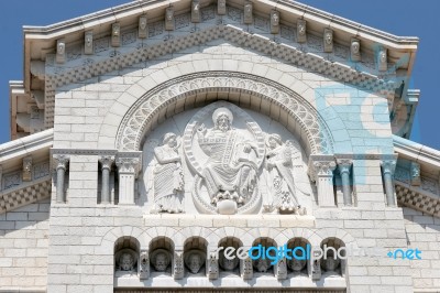 Monte Carlo, Monaco - April 19 ; Cathedral Of St Nicholas In  Mo… Stock Photo