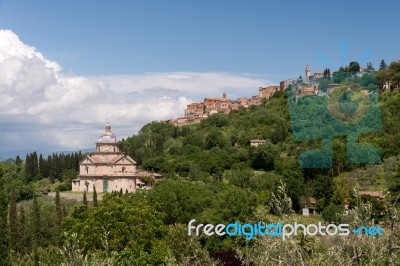 Montepulciano, Tuscany/italy - May 17 : View Of San Biagio Churc… Stock Photo