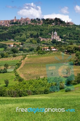 Montepulciano, Tuscany/italy - May 17 : View Of San Biagio Churc… Stock Photo