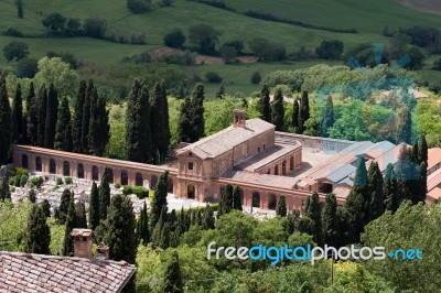 Montepulciano, Tuscany/italy - May 17 : View Of The Cemetery Nea… Stock Photo