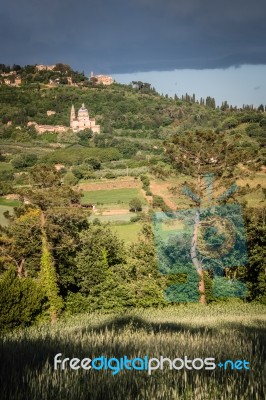 Montepulciano, Tuscany/italy - May 19 : San Biagio Church Near M… Stock Photo