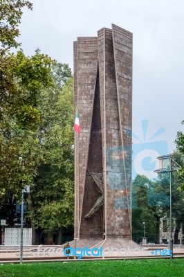 Monument All Alpino In Bergamo Stock Photo