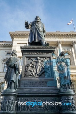 Monument To Baron Freiherr Von Stein In Front Of The Abgeordnete… Stock Photo