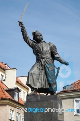 Monument To Jan Kilinski In Warsaw Stock Photo