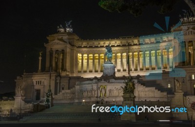 Monumento Nazionale A Vittorio Emanuele Ii Stock Photo